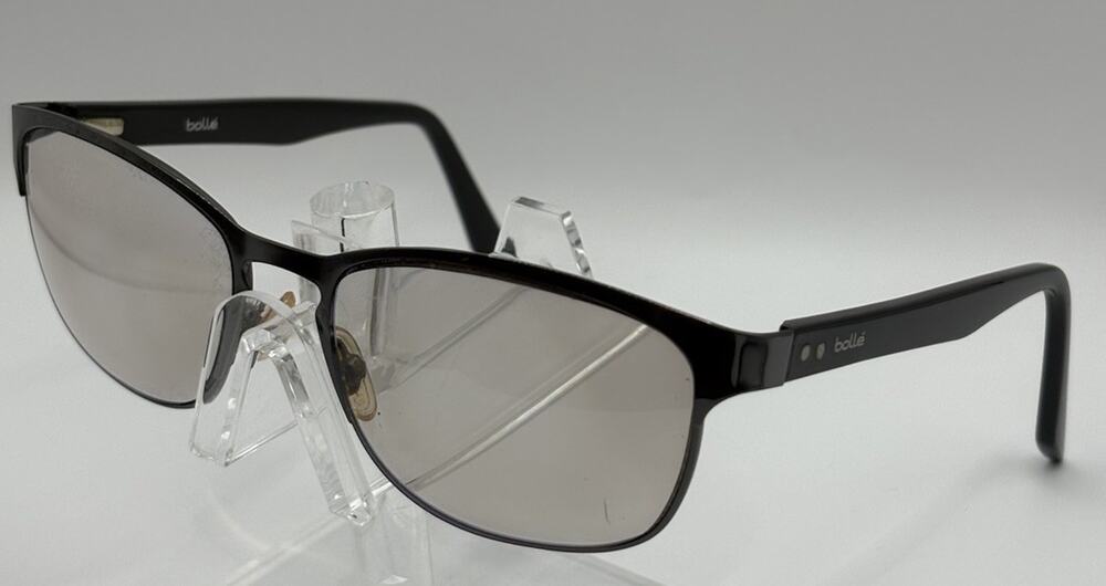 Bolle Needleman Eyeglasses Black Rectangular Semi Rimless Unisex